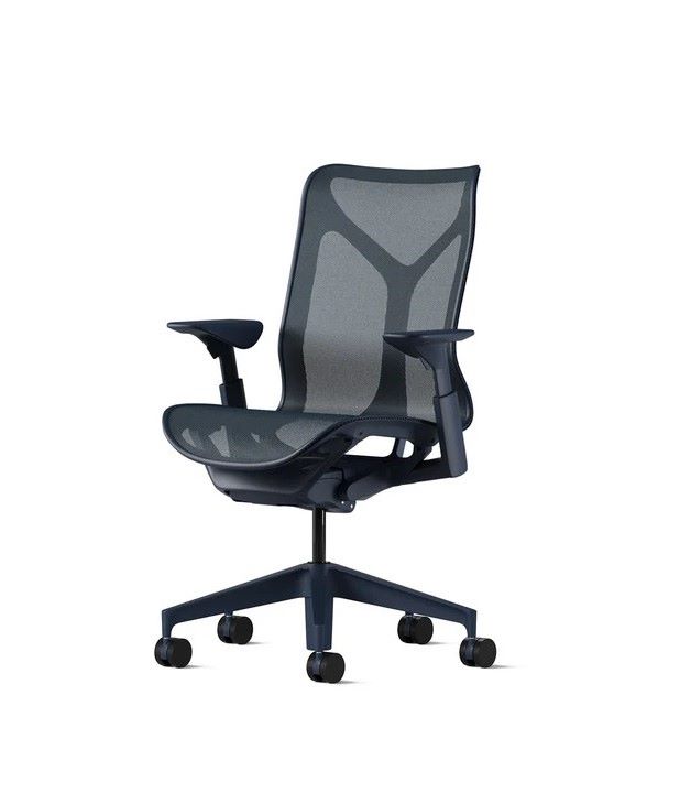 Herman Miller Cosm Nightfall Mid Back Tilted Side View Herman Miller Cosm Nightfall Mid Back Tilted Side View